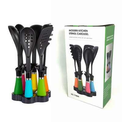 Essentiels de cuisine de table Un ensemble d'outils de cuisine en plastique en 7 pièces pour une cuisine écologique