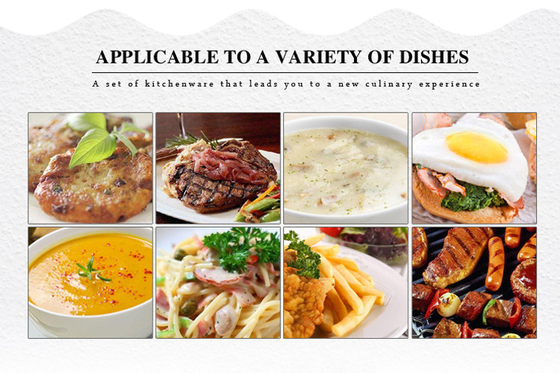 Appareils de cuisine 6 pièces Appareils de cuisine pour cuisiner à 210 ° C Certifié ISO9001