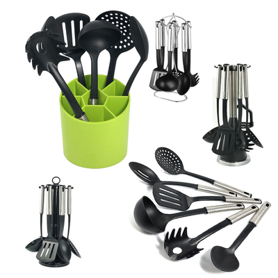 7 pièces d'équipement de cuisine en nylon Ensemble d'accessoires de cuisine sans danger pour cuisiner sans effort