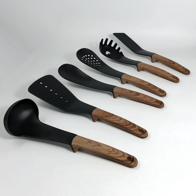 Accessoires de cuisine Appareils de cuisine Non toxiques personnalisés avec des outils de poignée ABS noirs